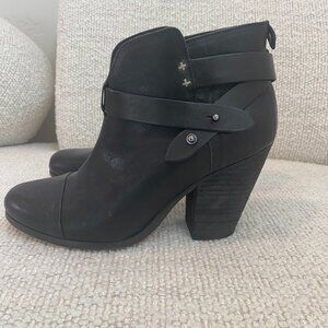 Rag & Bone Harrow Boot – Made In Italy - Fall Staple - Black Leather – Size 38.5
